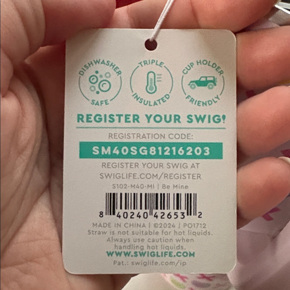 Swig Be Mine 40 oz Mug and Straw Bundle-Valentine’s Day - Picture 10 of 10